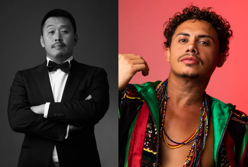 Silvero Pereira e o jazzista chinês Ren Yuqing