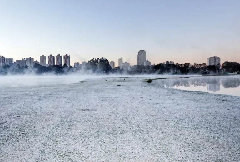 Geada no Paraná no dia 9 de julho de 2026