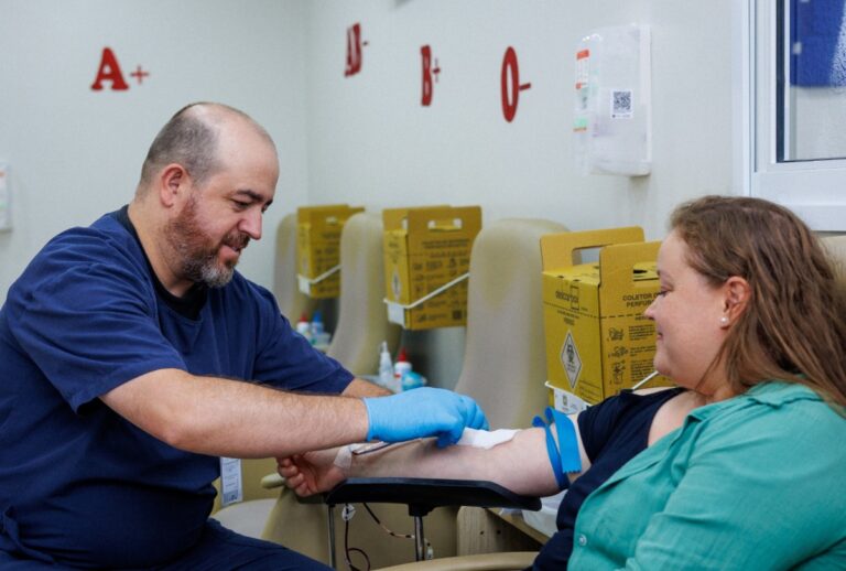 Doação de sangue no Hospital Erasto Gaertner