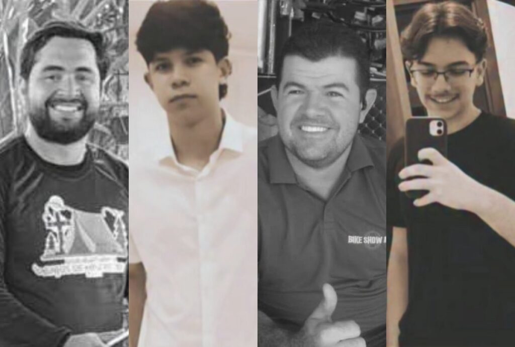 Itokakotyiti Sompré, Saimon Gomes Lustosa Lopes, José Markenedes Costa Oliveira (Marquinho Byke) e João Vitor Alves da Silva