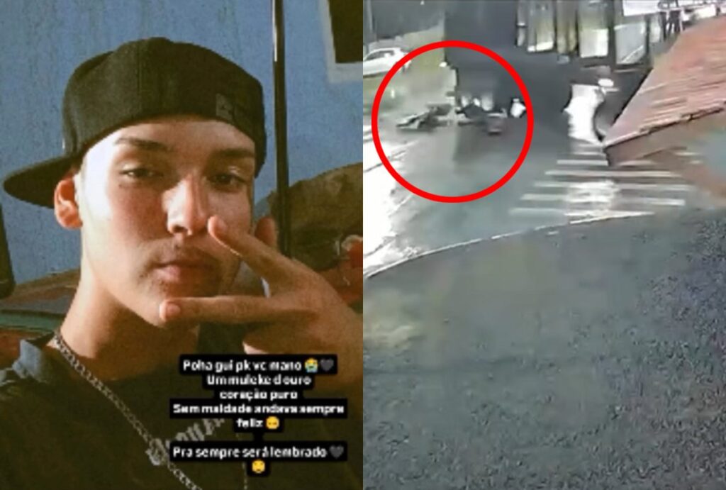 Acidente com motociclista em Guarapuava