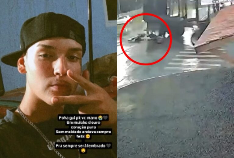 Acidente com motociclista em Guarapuava
