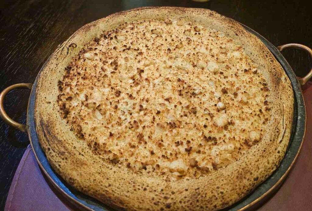 Pizza de cuca de farofa