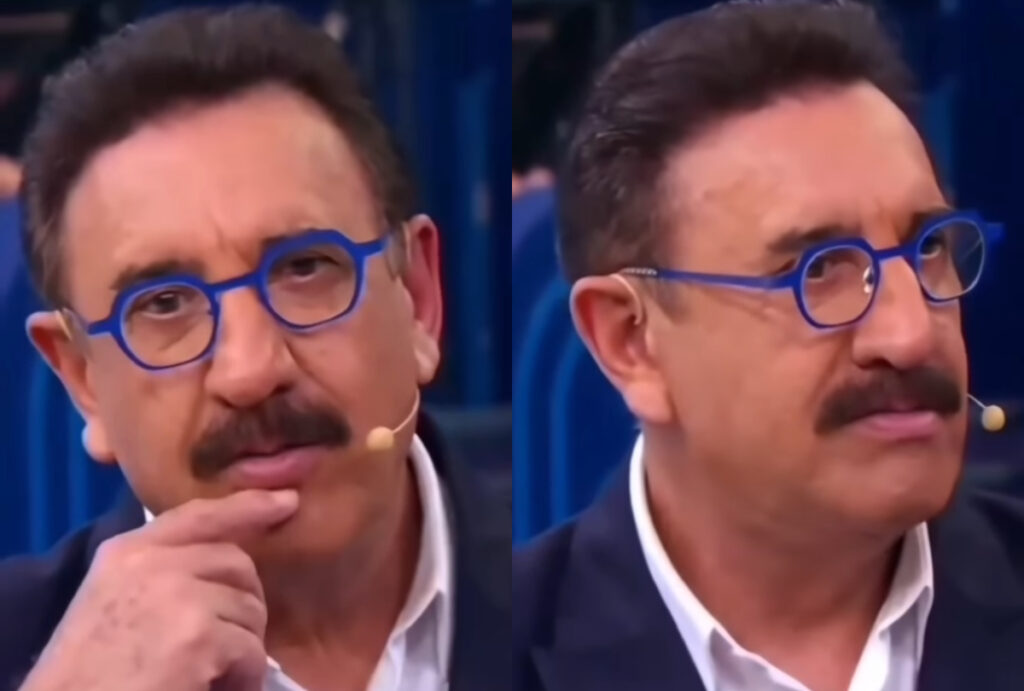Ratinho contando em seu programa uma experiência misteriosa após a morte de seu irmão.