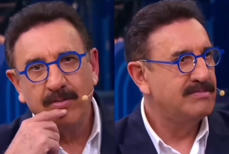 Ratinho contando em seu programa uma experiência misteriosa após a morte de seu irmão.