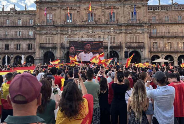Torcida espanhola em Salamanca