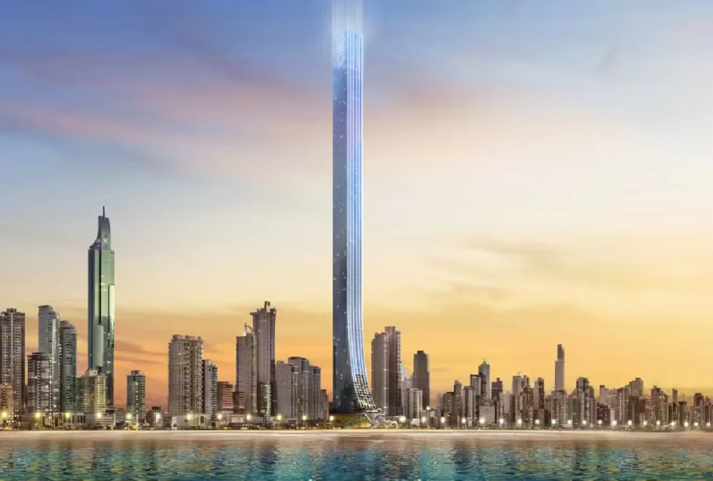 Esboço de como será o Senna Tower, maior prédio residencial do mundo