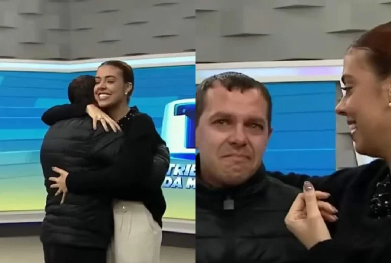 Entregador ao vivo no Tribuna da Massa