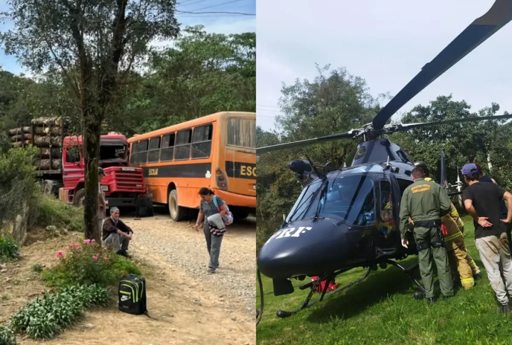 Acidente em Bocaíva do Sul