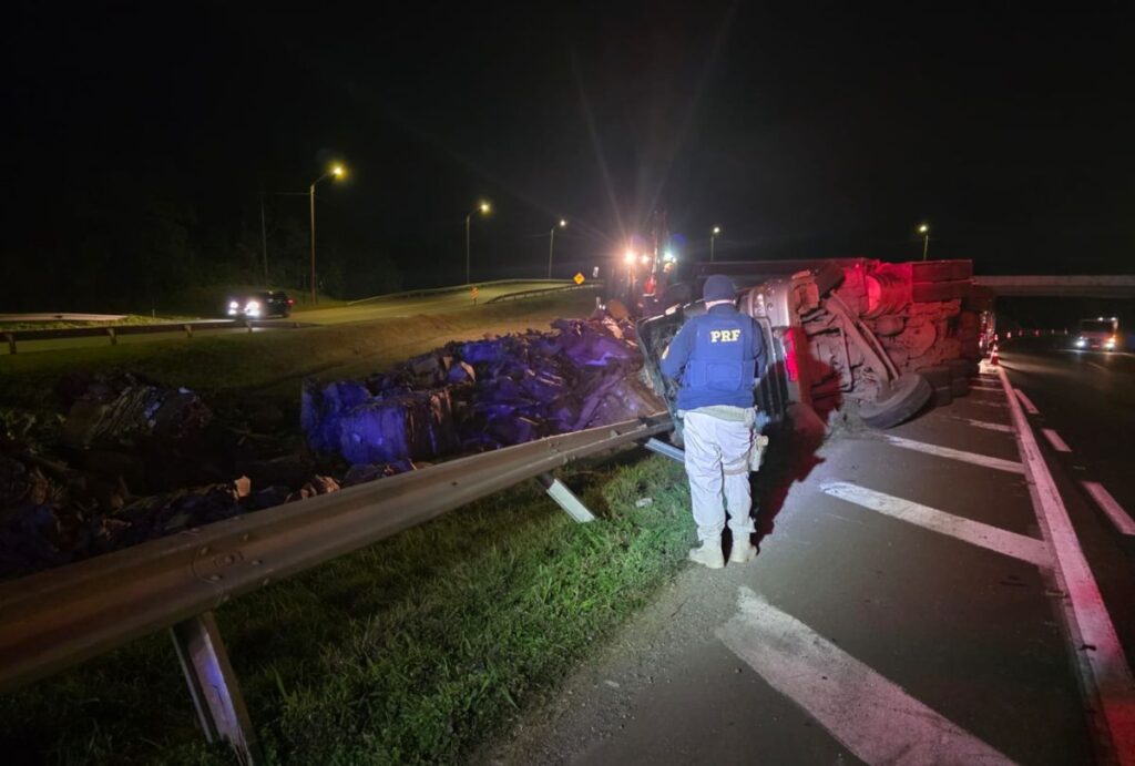 Acidente na BR-376 em Tijucas do Sul