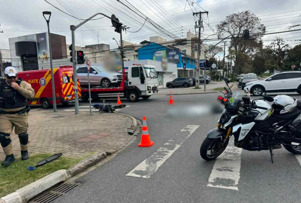 Acidente na Rua Augusto Stresser