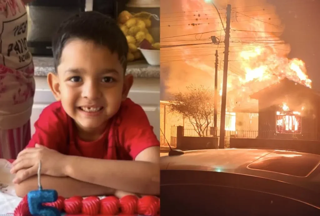 MEnino morreu em incêndio na própria casa em Ponta Grossa