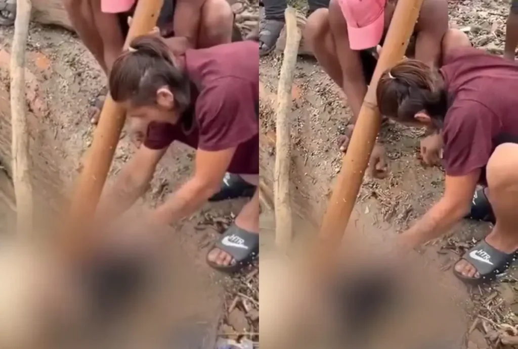 Homens roubam brinco de cadáver