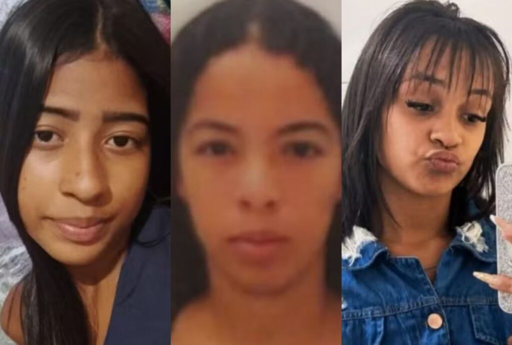 Maria Eduarda Santos Flores, Érica Rodrigues dos Santos e Larissa Ribeiro Ferreira