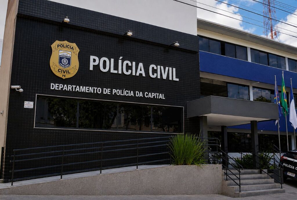 Fachada delegacia de Polícia Civil