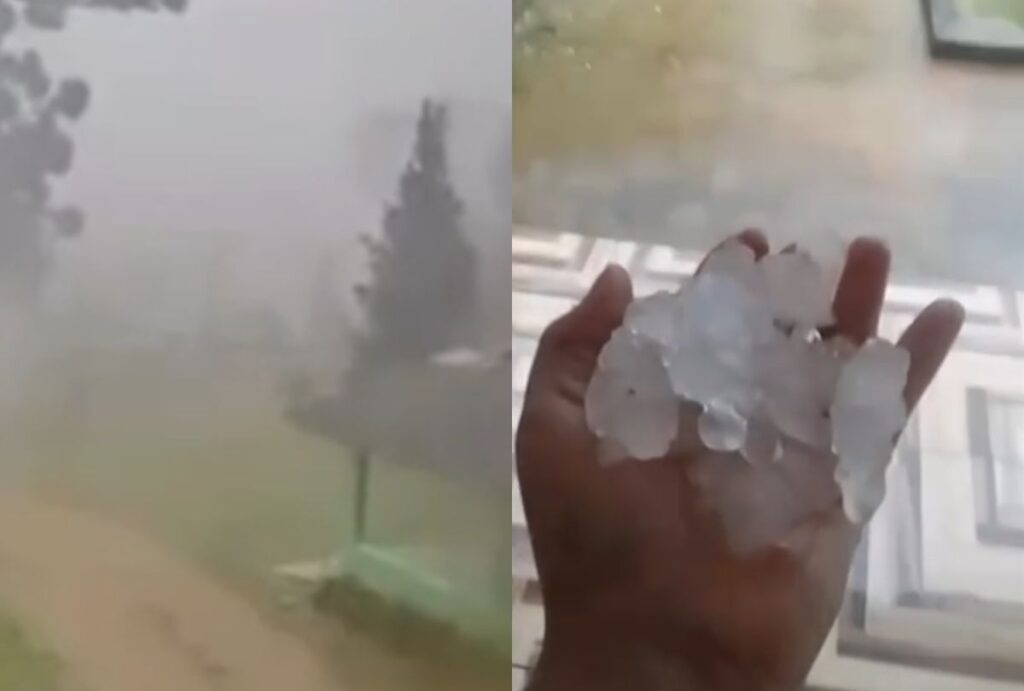 Granizo em Morretes