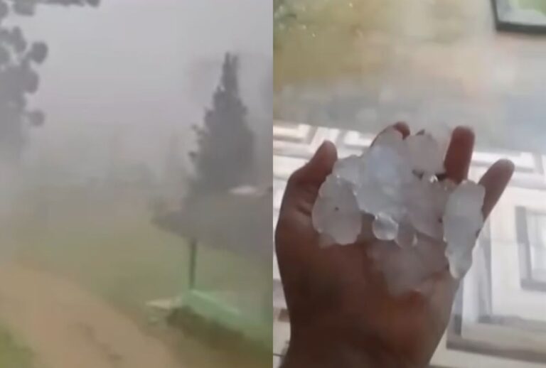 Granizo em Morretes