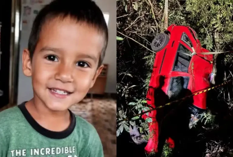 Um acidente na BR-493, na madrugada de sexta-feira (28), tirou a vida de Guilherme Trindade, menino de apenas 7 anos
