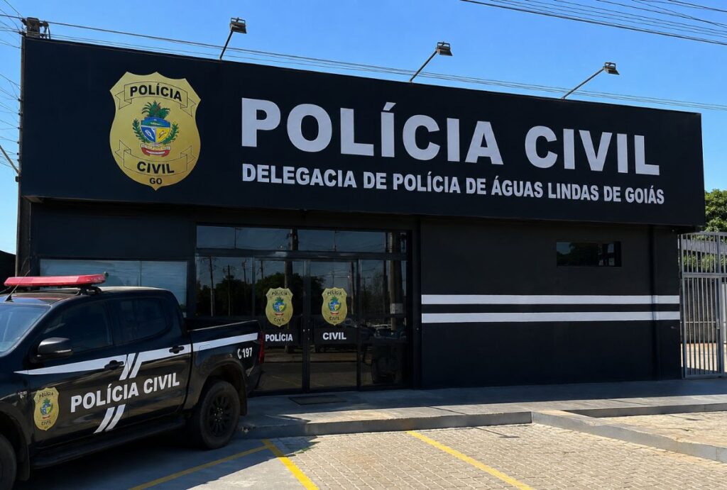 Homem preso em águas lindas de goiás