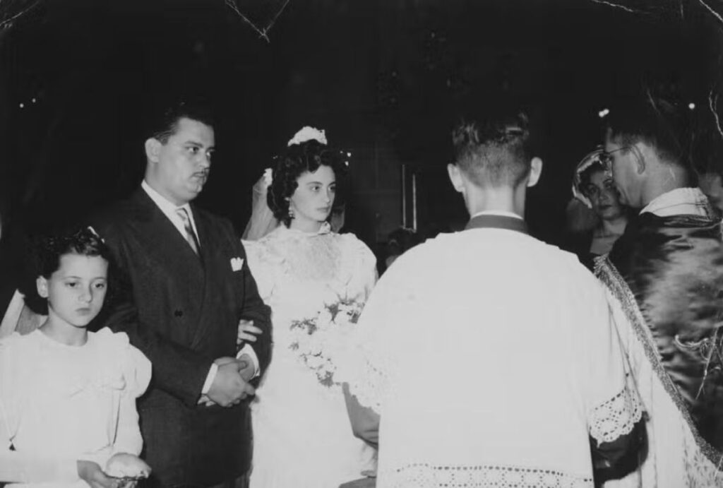 Laura Cardoso em seu casamento