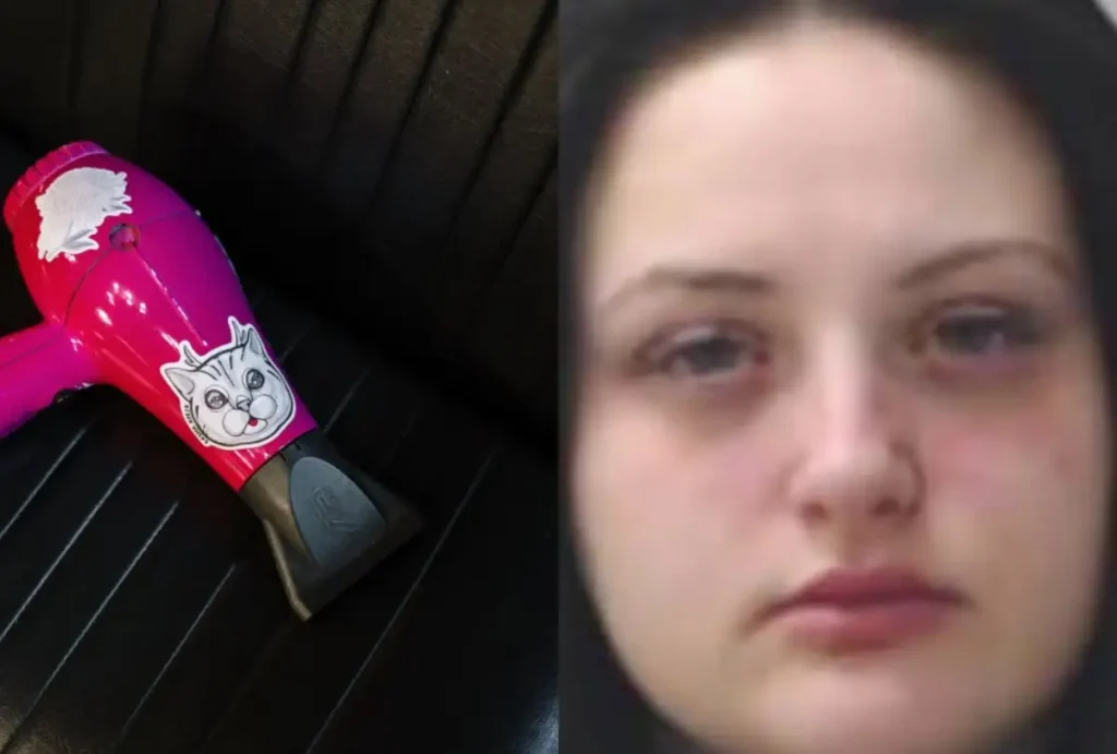 Mãe mata bebê com secador