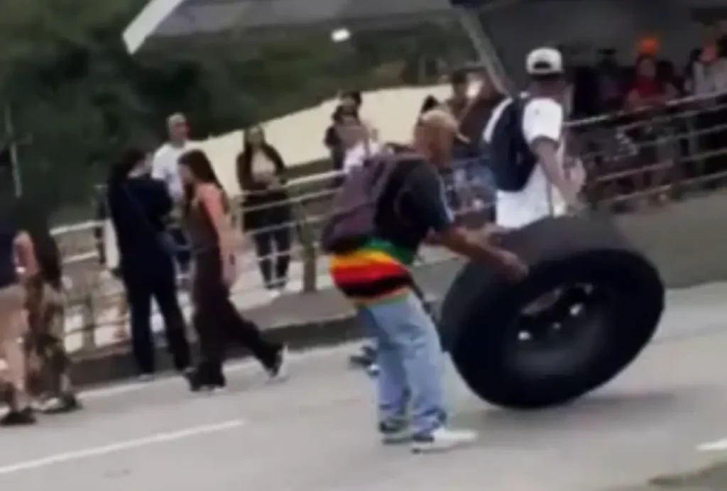 Mulher morre após ser atingida por roda de ônibus