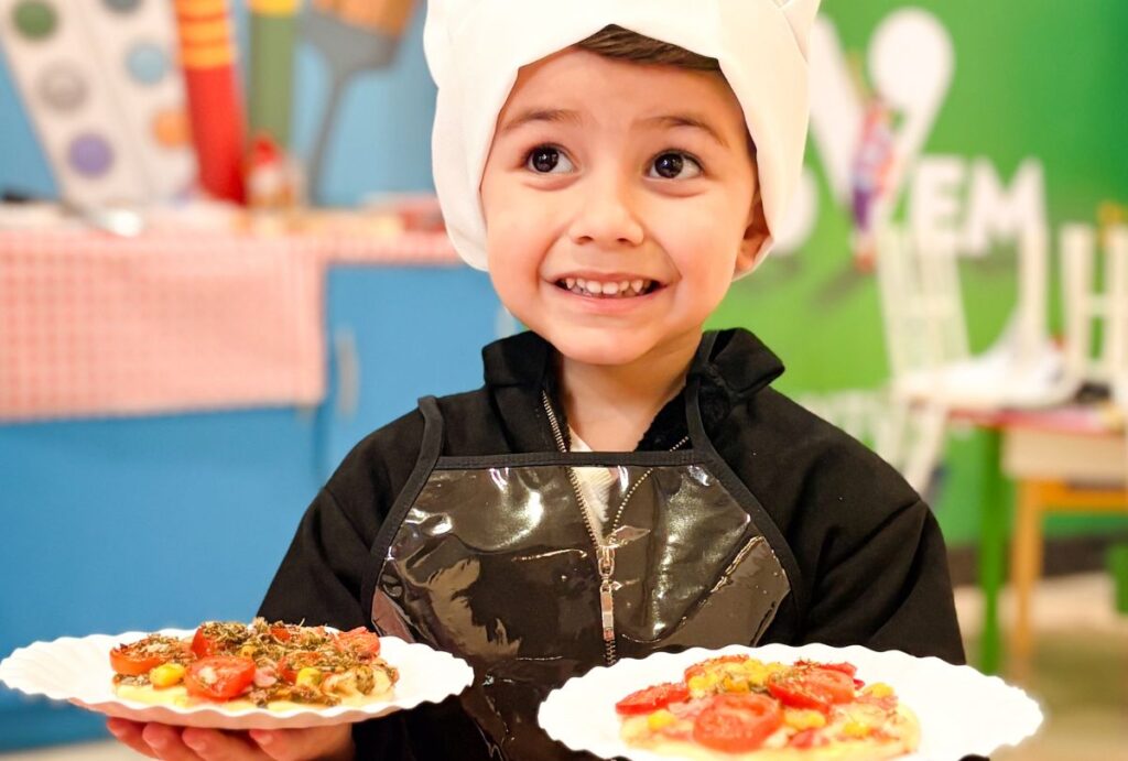 Oficina de mini pizza