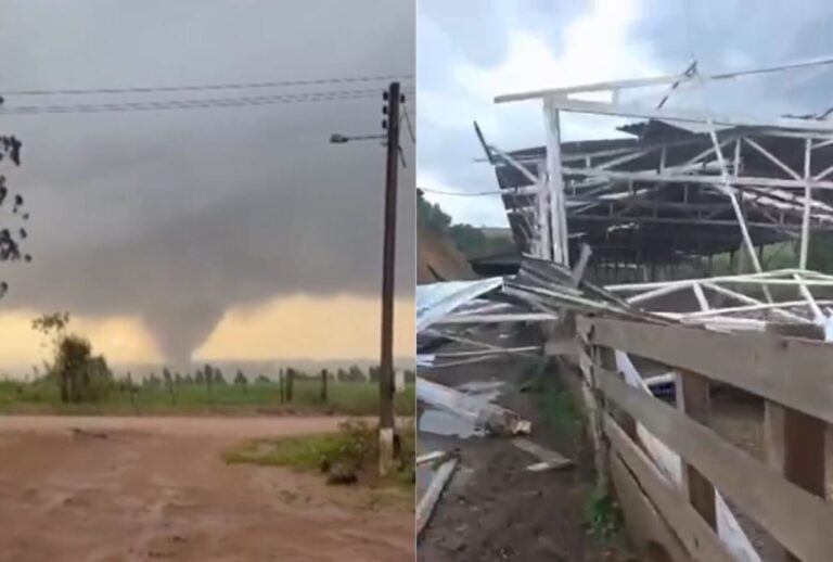 Tornado em Piraí do Sul