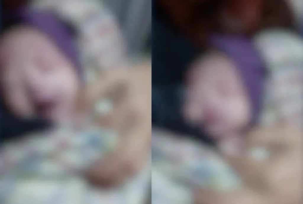 Bebê recém-nascido foi abandonado