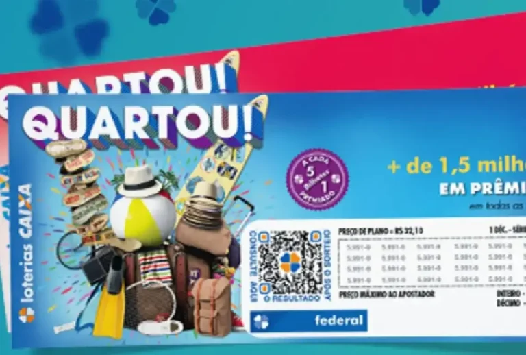 O resultado da Loteria Federal 6091 será divulgado pela Caixa Econômica Federal na noite desta quarta-feira (12), no QUARTOU.