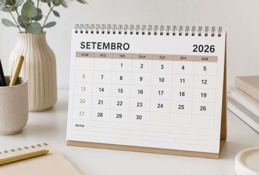 Calendário de setembro