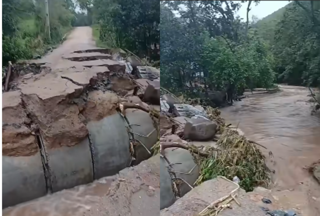 homens desaparecem no teto de carro