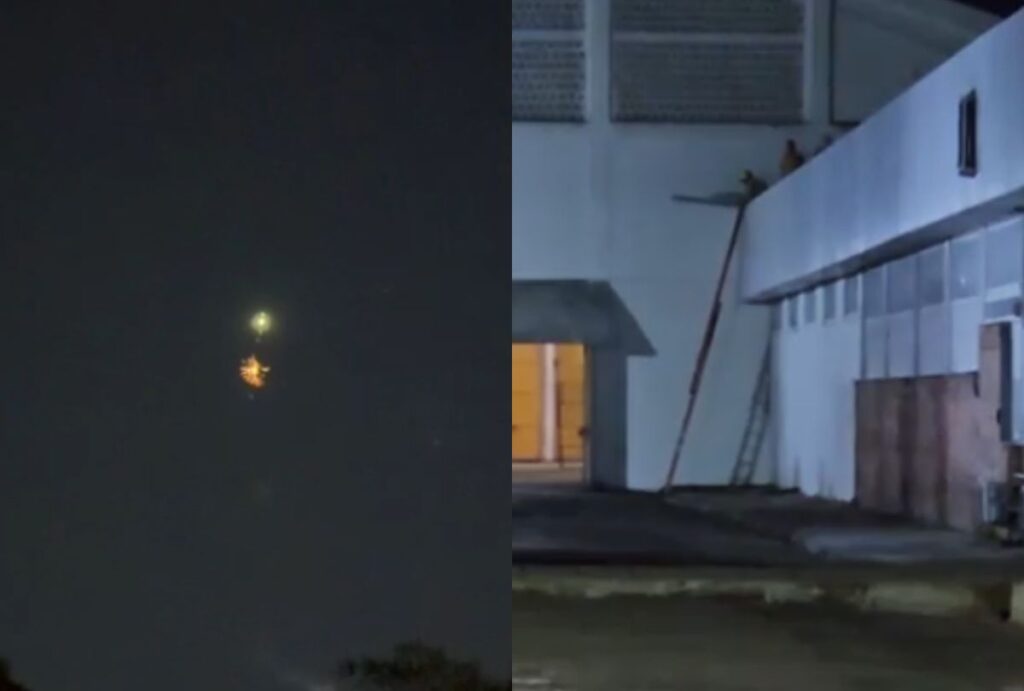 Balão cai em Curitiba