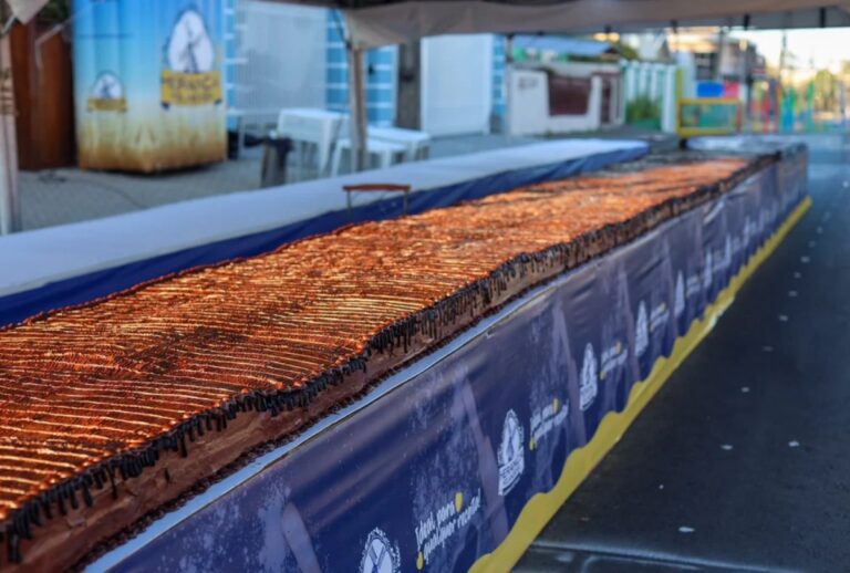 Uma confeiteira do Paraná criou um bolo "Matilda" de 2 toneladas. A meta é entrar para o Guinness World Records como o maior bolo.