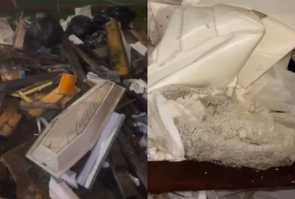 Caixões infantis encontrados em Curitiba