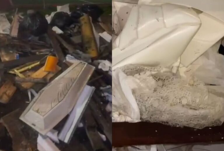 Caixões infantis encontrados em Curitiba