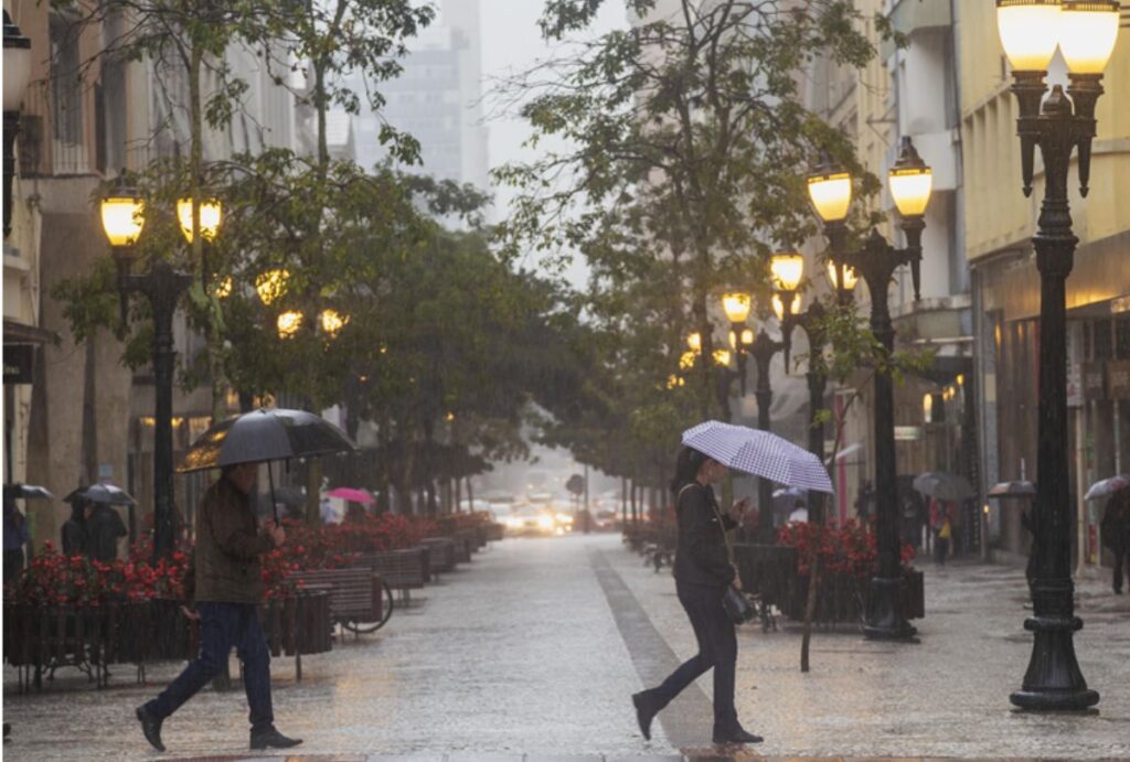 Chuva em Curitiba