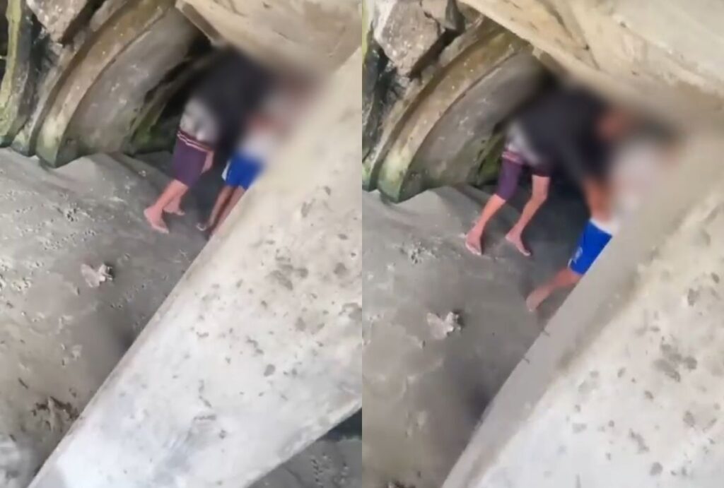 Homem preso na Praia da Enseada