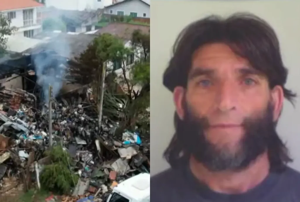 Luiz Carlos Affornali, de 71 anos, foi encontrado em meio ao escombros da casa destruída após um incêndio em Curitiba