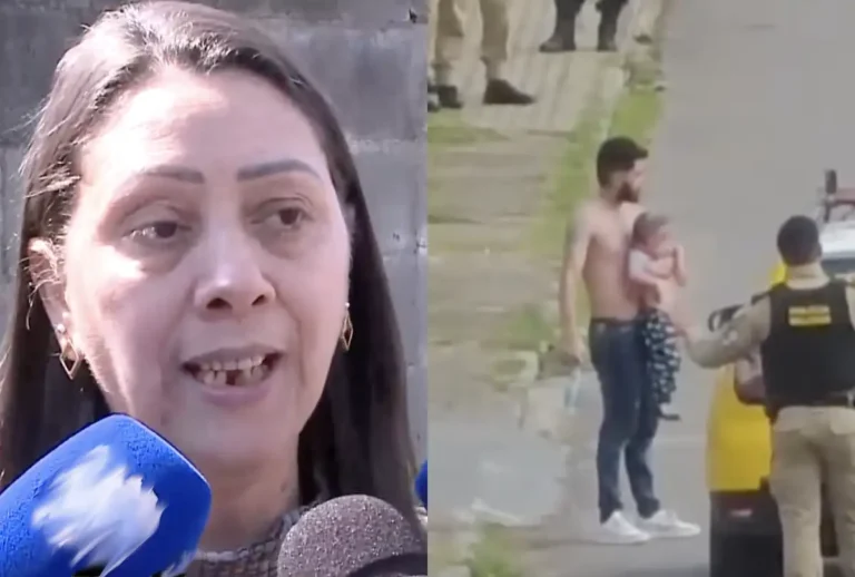 Mãe de homem que fez filho refém dá entrevista