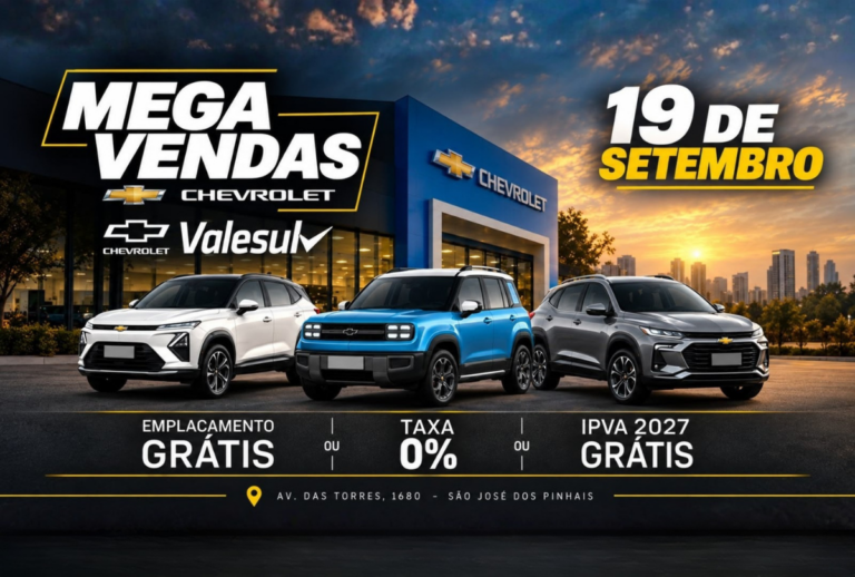 mega-vendas-valesul-chevrolet