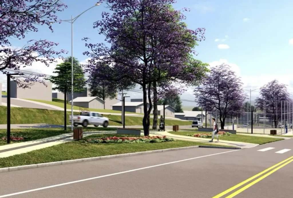 O novo parque no Paraná será em um trecho de avenida
