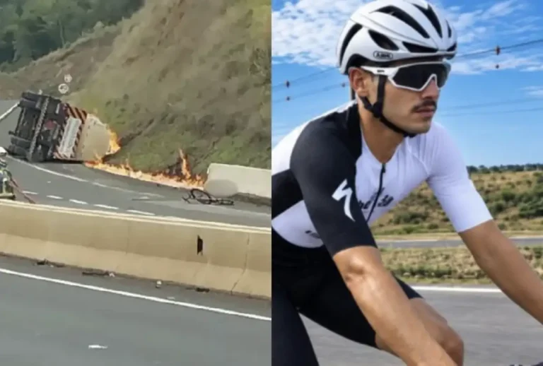 ciclista morre carbonizado