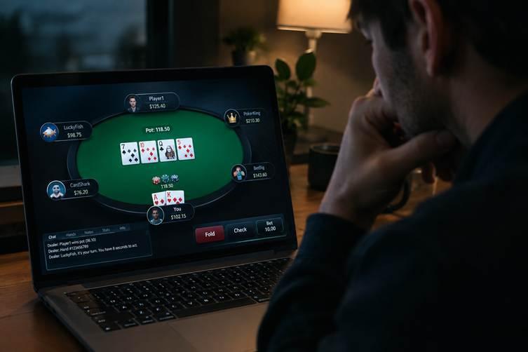 Homem-joga-poker-online