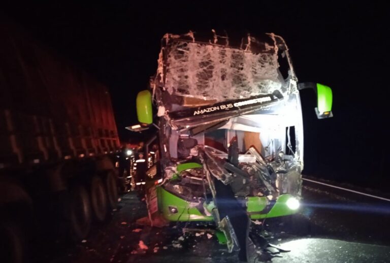 Acidente com ônibus em Ponta Grossa