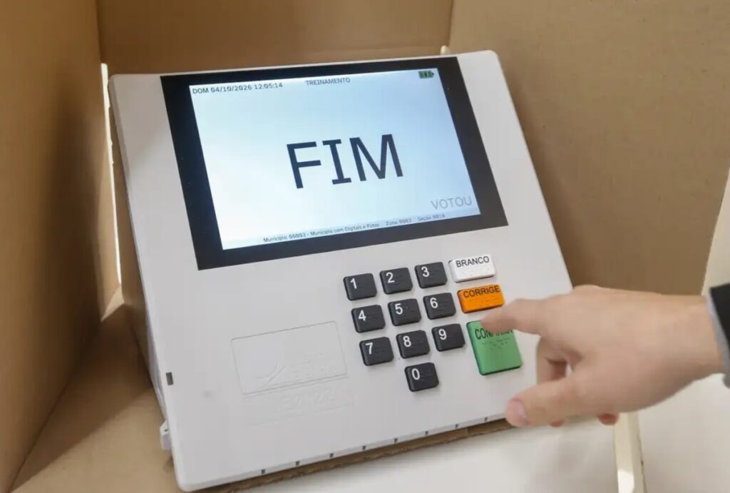 Urna de votação encerrada