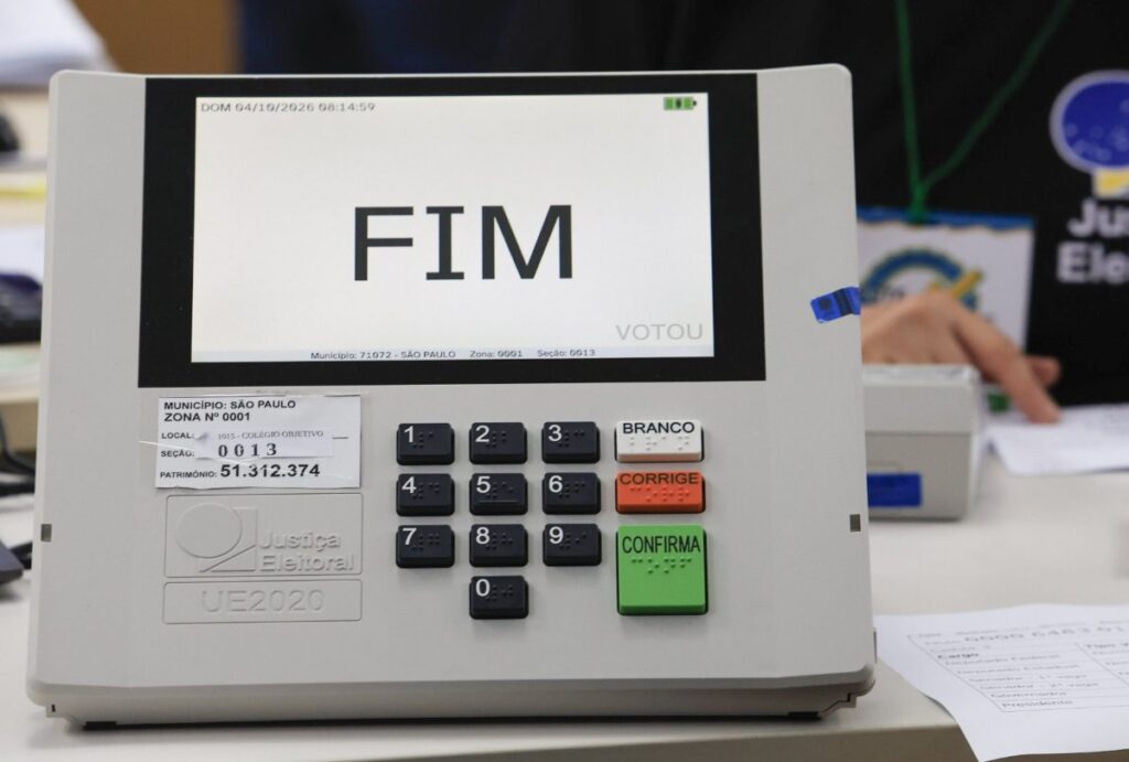 Urna de votação encerrada