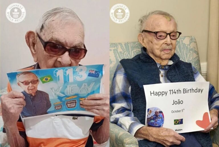 João Marinho Neto (114) e o australiano Ken Weeks (113), reconhecidos como os homens mais velhos do mundo, fazem aniversário no mesmo dia.