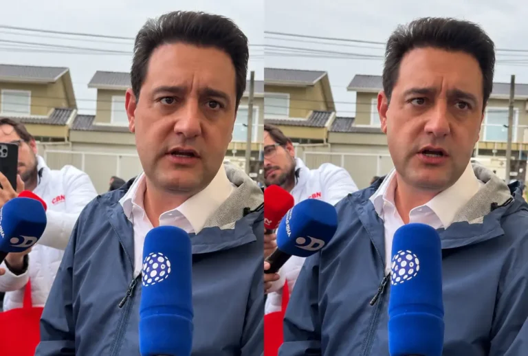O governador do Paraná, Ratinho Junior (PSD), votou neste domingo (25), durante o segundo turno das Eleições 2026