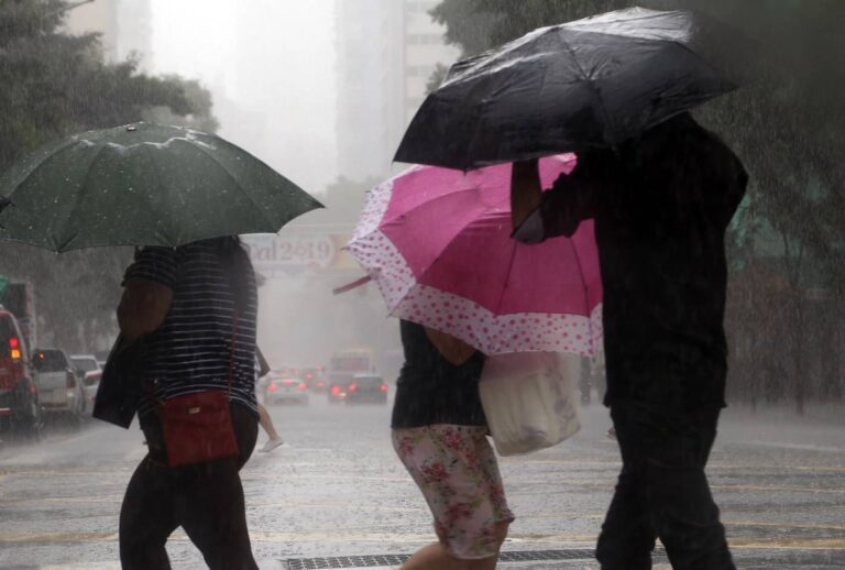 O Paraná pode registrar até 200 milímetros de chuva em apenas 24 horas durante a passagem de tempestades neste sábado (24).